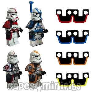 4x CUSTOM printed Kama - ideal for your Lego storm or clone trooper. CAPES ONLY