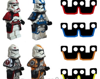 4x individuell gestaltete Kama - ideal für deinen Lego Storm oder Clone Trooper. NUR UMHÄNGE