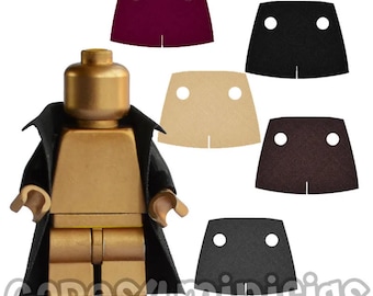 3 CUSTOM polycotton Trench coat/capes for your Lego starwars minifig. NO MINIFIG