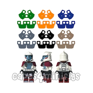 12 Spalle Armate o Kama PERSONALIZZATE per le tue minifigure LEGO STARWARS. Minifigure non incluse. Mantelli realizzati da Capes4Minifigs