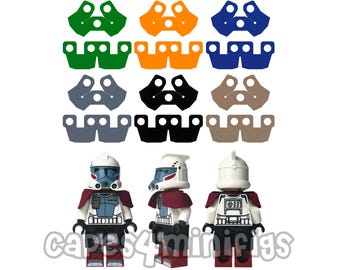 12 CUSTOM Armour Shoulders or Kamas for your LEGO STARWARS minifigures.  Minifigs not included. Capes made by Capes4Minifigs