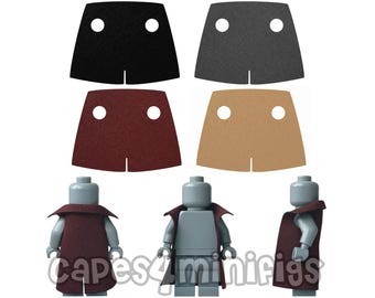 4 CUSTOM polycotton Trench coat/capes for your Lego starwars minifig. NO MINIFIG