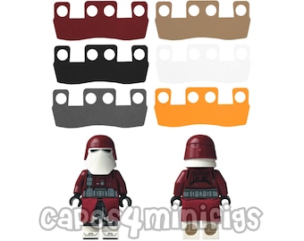 6 AANGEPASTE capes - V-vorm Kama voor je Lego-minifiguren ALLEEN CAPES