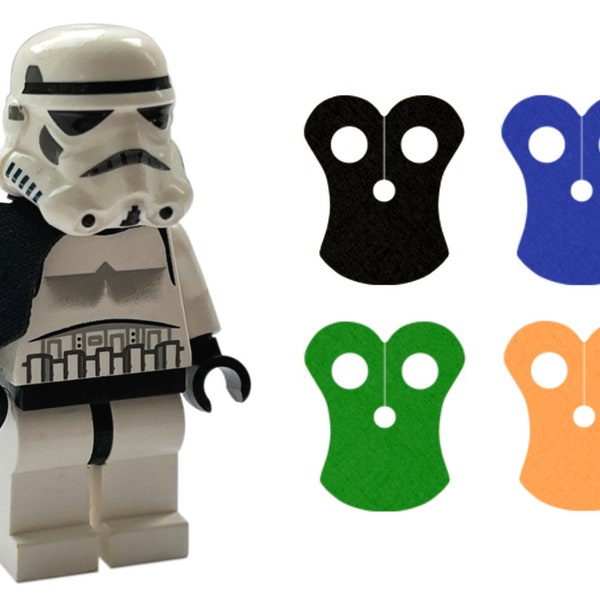 4 CUSTOM fabric pauldron capes for your LEGO Starwars trooper minifigures. Minifigs NOT included. Capes made by Capes4Minifigs