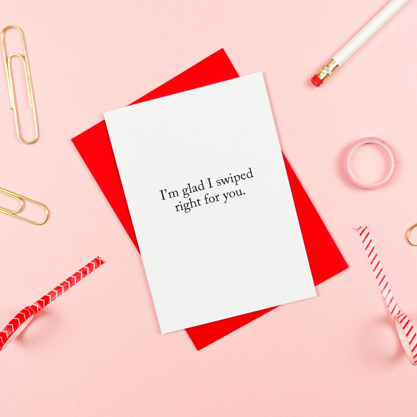 Tinder Card / Funny Valentines Day Card / Funny Anniversary | Etsy