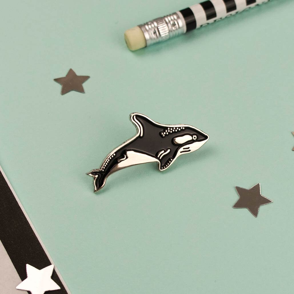 Orca Pin / Killer Whale Pin / Whale Pin / Soft Enamel Pin / | Etsy UK