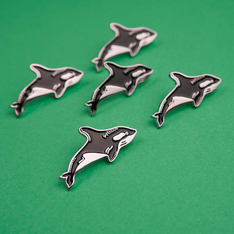 Orca Pin / Killer Whale Pin / Whale Pin / Soft Enamel Pin / | Etsy