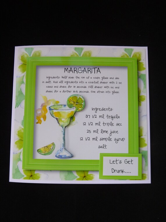 Avoir Images 3d Female Birthday Card Personalised Cocktail Birthday Card Etsy dernière par