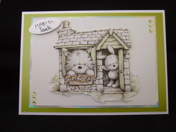 Housewarming Card 3d Decoupage New Home Card Handmade In Etsy Housewarming Card 3d Decoupage New Home Card Handmade In Etsy