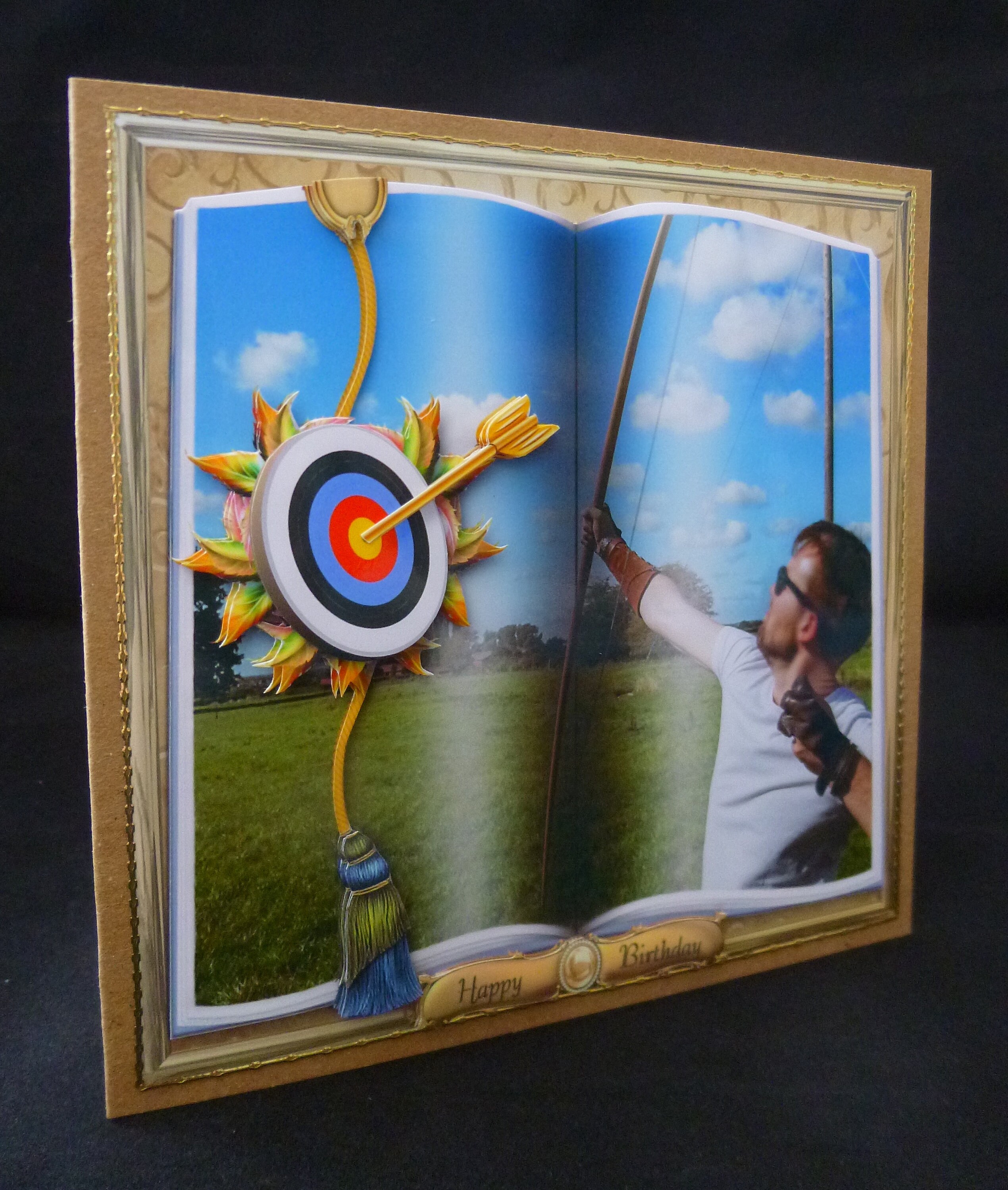 Archery Birthday Card Outdoor Archery Decoupage Card Etsy UK