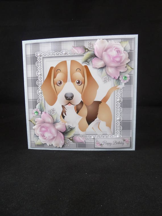 To From Pet Dog Beagle Personalised Birthday Card