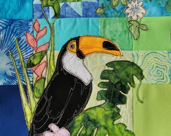 PDF pattern 1 Rainforest Fiesta applique Toucan