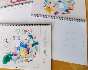 2025 calendar a4 printed on high quality photocard matt finish card