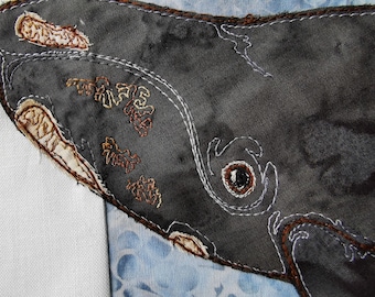 Printed pattern 6 In the Deep applique Right whale and turtle