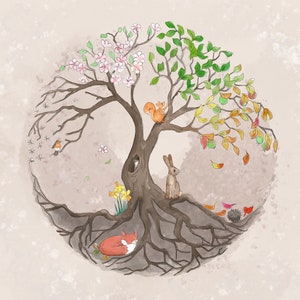 Pre-order tree of life printed panel on quilting cotton 30.5 by 30.5 cms