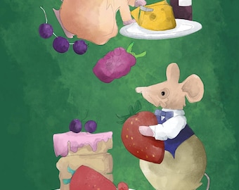 Pre -order garden party cricket printed panel on quilting cotton 20.5 by 60.5 cms