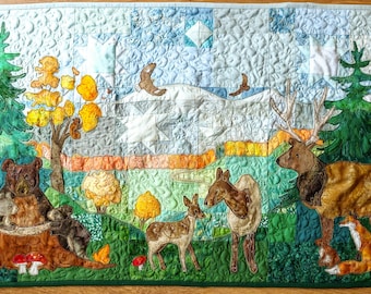 Fabric kit and pattern for "Rocky mountain 2" block of the month quilt