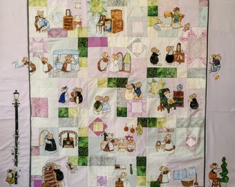 PDF pattern set for Victorian 'In the Town' quilt