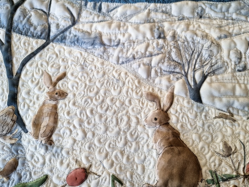 Original Art for Sale 'winter Rabbits' 17