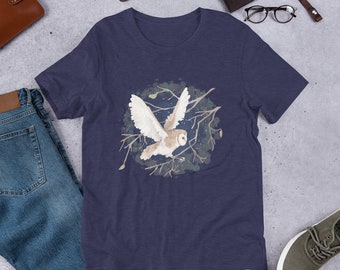 Winter Barn Owl Unisex t-shirt