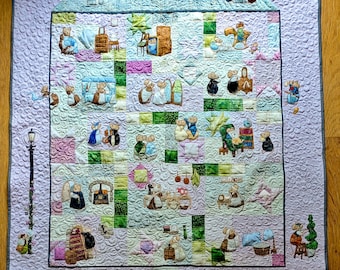 PDF pattern set for Victorian 'In the Town' quilt