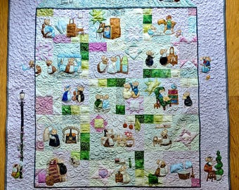 Full printed pattern for Victorian 'In the Town' quilt