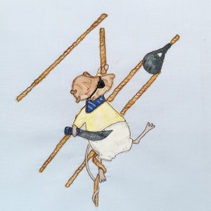 PDF pattern Ahoy Matey Bob the pirate mouse (Free motion embroidery, raw edge applique, quilt)