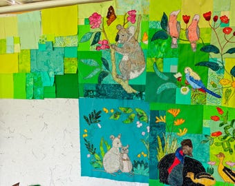 Down under BOM  block of the month quilt Australia