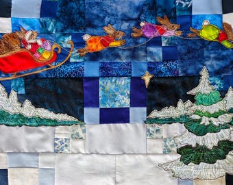 Full kit and pattern for Santa's workshop  block of the month quilt