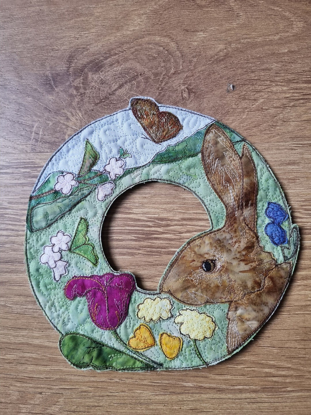 PDF Pattern for Spring Hare Wreath 8