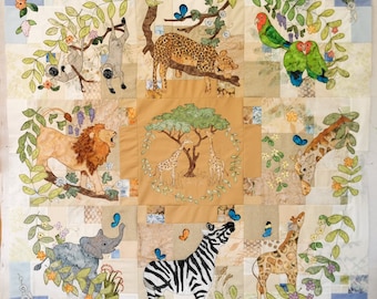 Full PDF pattern set for Circle of Life  Month 1 to 9 Africa