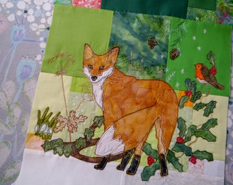 PDF Tree of Life BOM Month 4  late winter fox quilt applique pattern