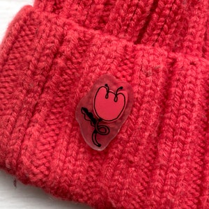 kleine Tulpe Pin | schrumpfen Papierstift | kleine Anstecknadel | handmade Pin | Pin für Rucksack, Mütze, Jacke, Tasche | wetterfest Pin | Süßer Pin
