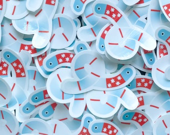 chicago worm | vinyl sticker | glossy sticker | worm sticker |  car water bottle sketchbook stickers | hydroflask sticker | chicago sticker