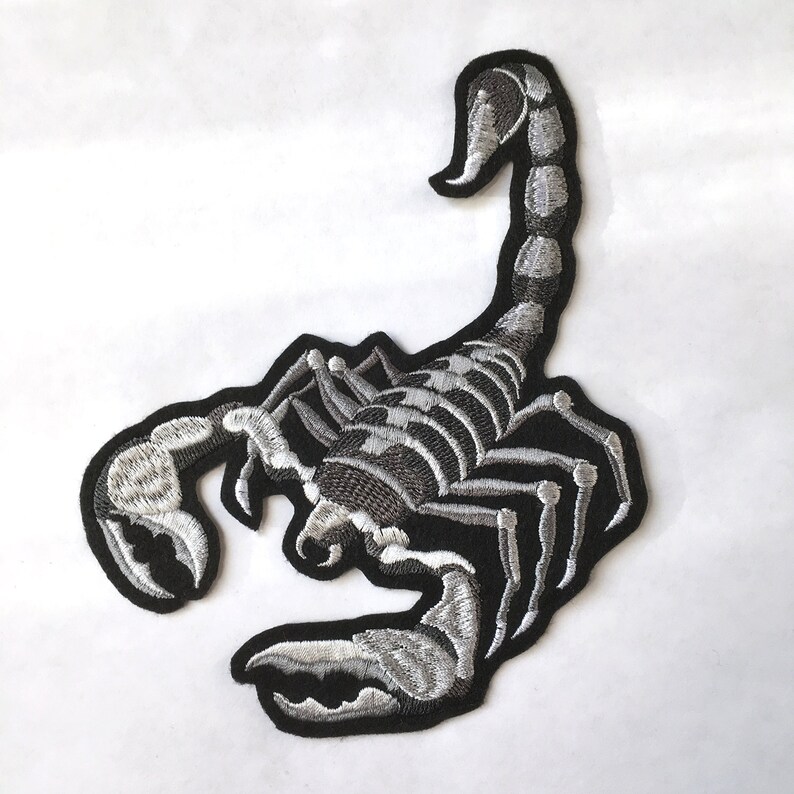 Scorpion Embroidered Patch Steampunk sew on scorpio iron on Etsy