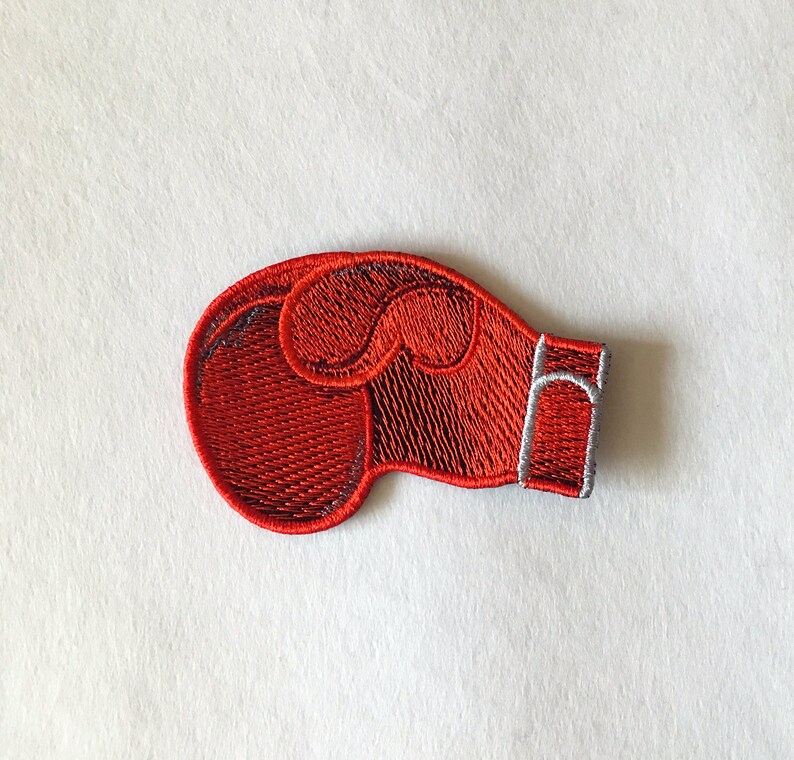 Boxing glove emoji embroidered patch boxing sew on patch iron Etsy