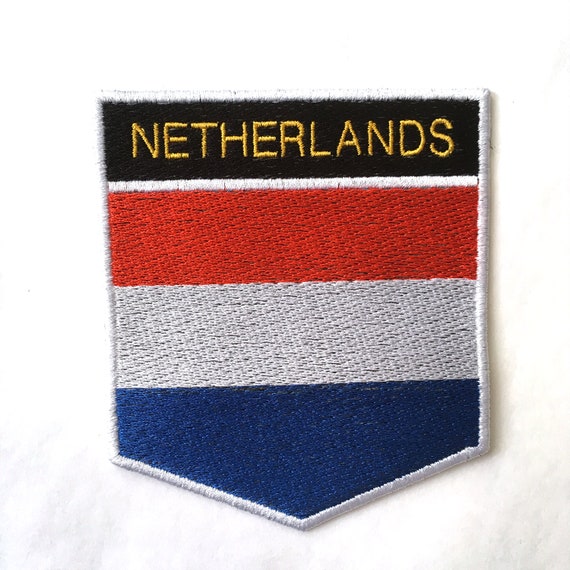 NETHERLANDS HOLLAND DUTCH NATIONAL FLAG Sew on Patch Free Shipping