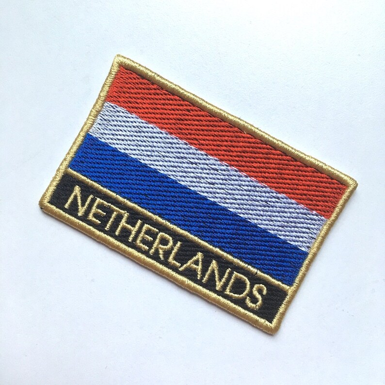 The Netherlands embroidered flag patch for biker jackets iron Etsy