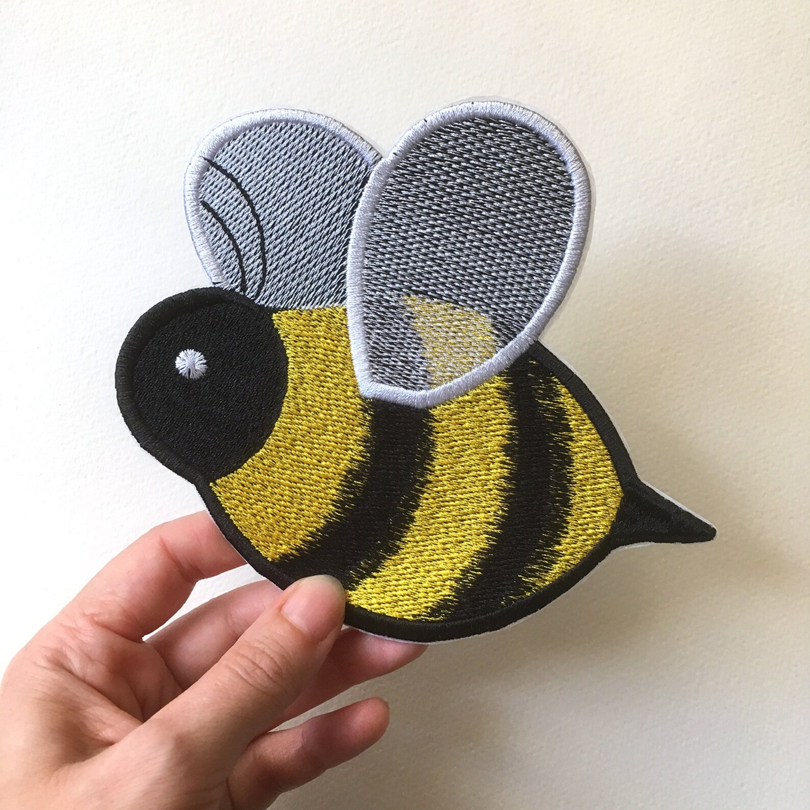 Honeybee Emoji Embroidered Patch sew on jacket patch iron on Etsy