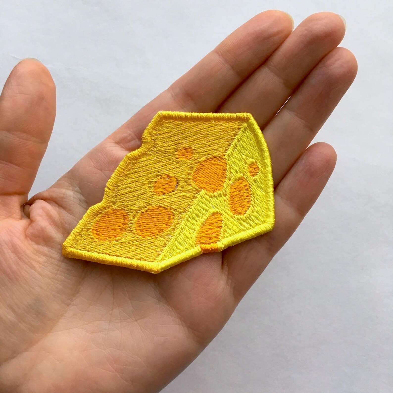 Cheese Wedge Emoji Embroidered Patch Sew on Iron on Food Patch Etsy