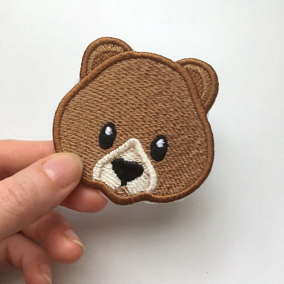teddy bear iron on patch