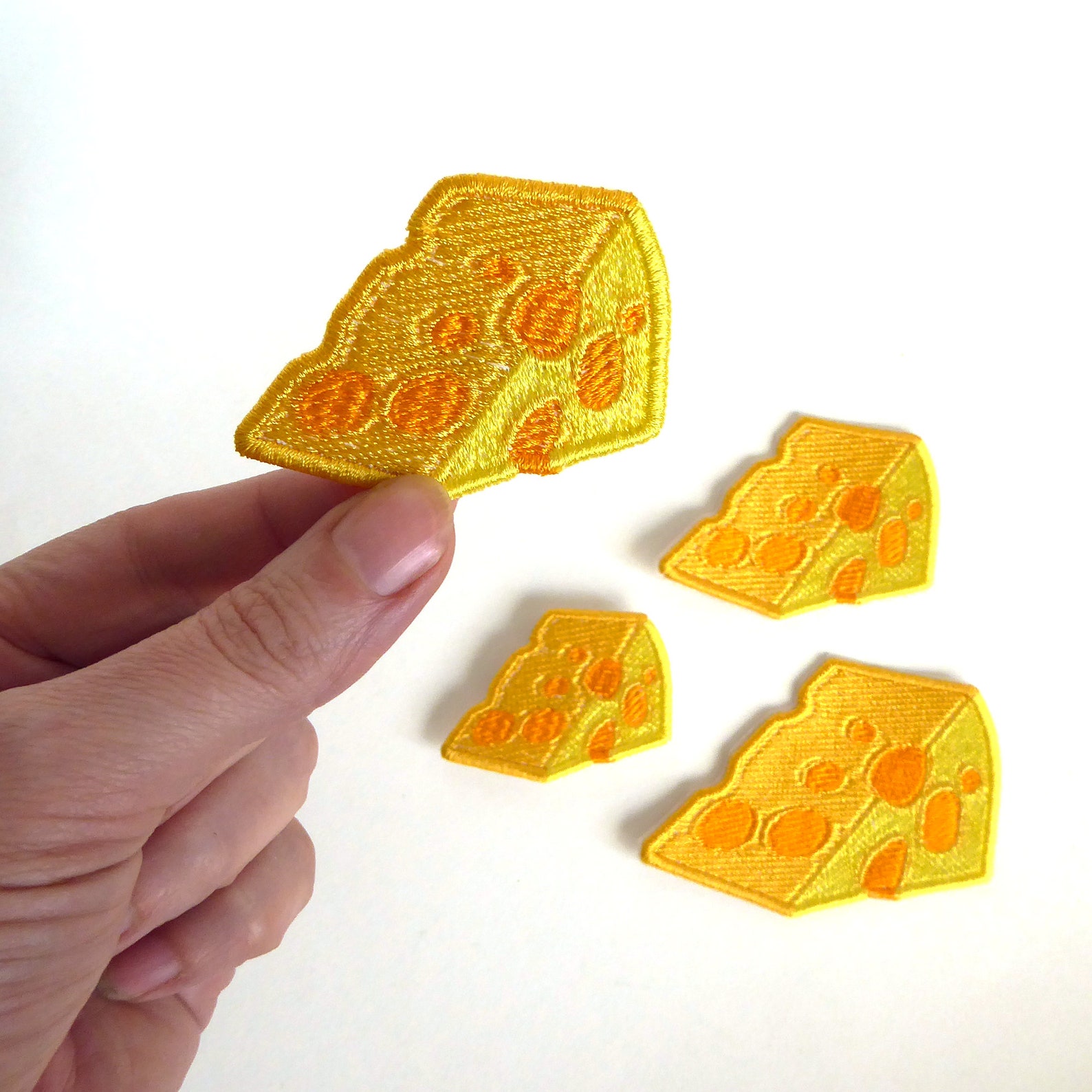 Cheese Wedge Emoji Embroidered Patch Sew on Iron on Food Patch Etsy