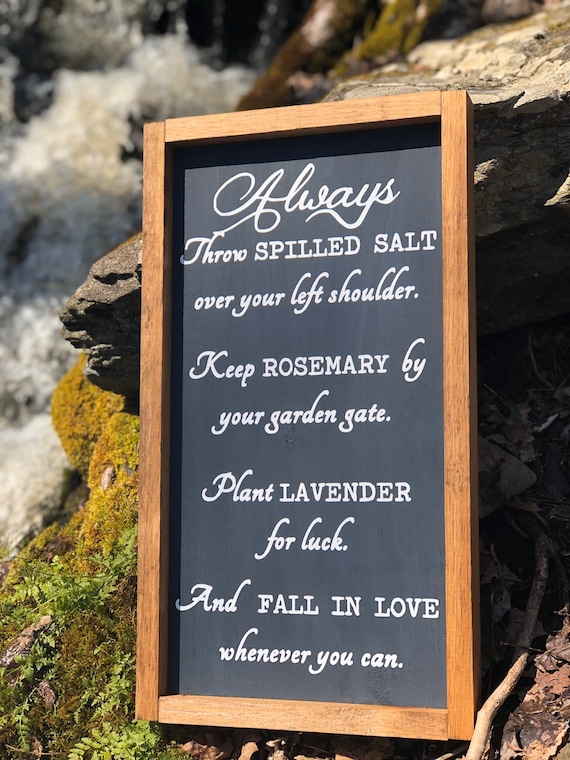 Practical Magic Always Throw Salt Always Throw Practical Magic Movie Painted Wooden Sign And | Etsy India