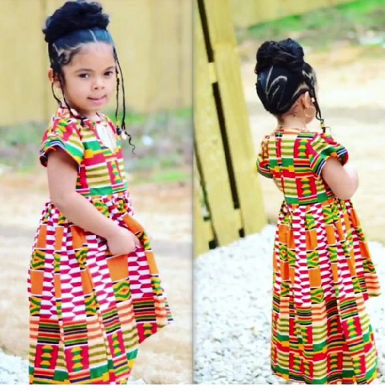 KYNLEE KENTE DRESS Kente hi and low Dress Ghana Kente Dress | Etsy