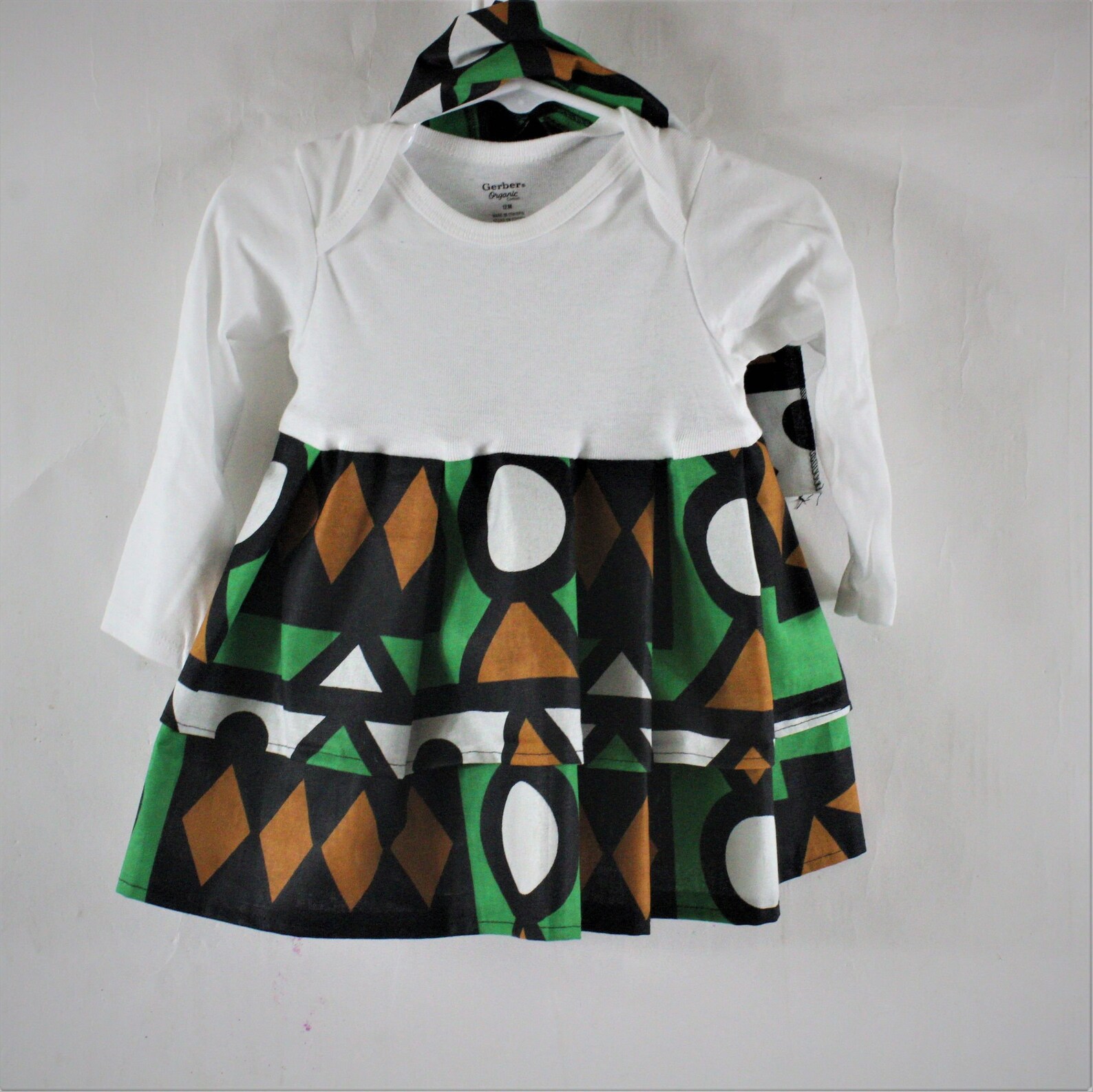 African Print Samakaka Baby Girl Dress Orange/green | Etsy