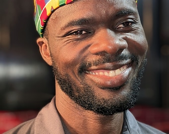 African Print Ghana Ohemaa Kente Kufi Hat