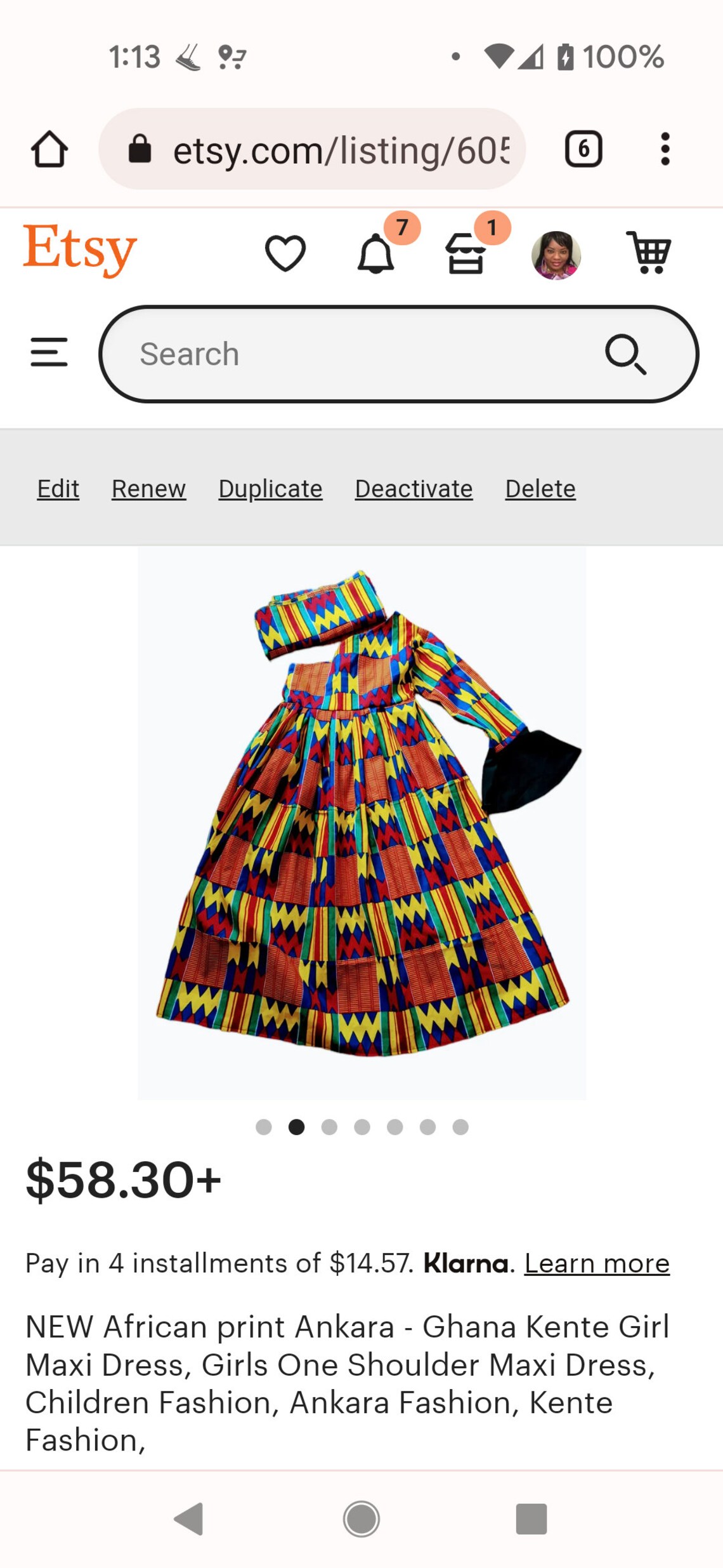 NEW African Print Ankara Ghana Kente Girl Maxi Dress Girls - Etsy