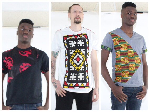 t shirt with african print design
