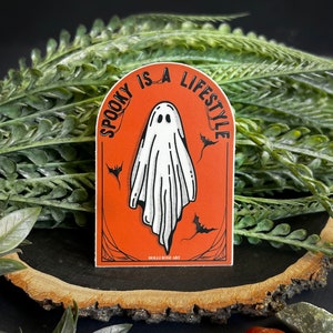 Spooky Ghost Sticker, Spooky is a Lifestyle Decal, Halloween Lovers Sticker