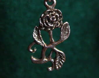 Rose Vine - Sterling Silver Pendant